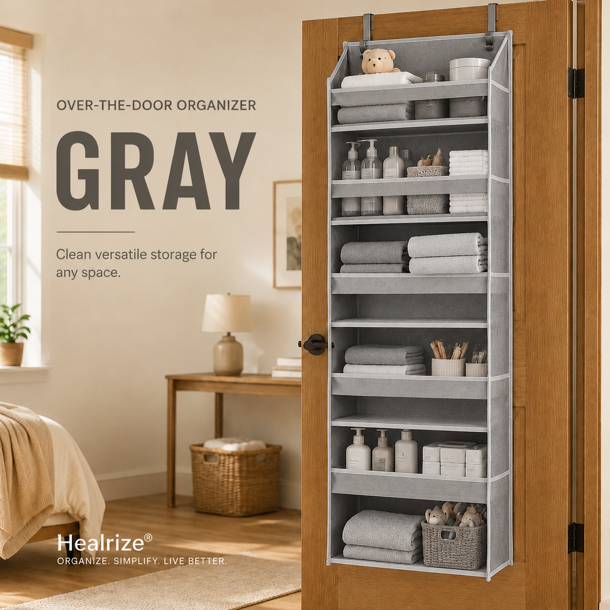 🔥 TODAY’S SPECIAL OFFER | Over the Door Organizer with Pockets for Bedroom, Bathroom, Nursery & Closet Storage