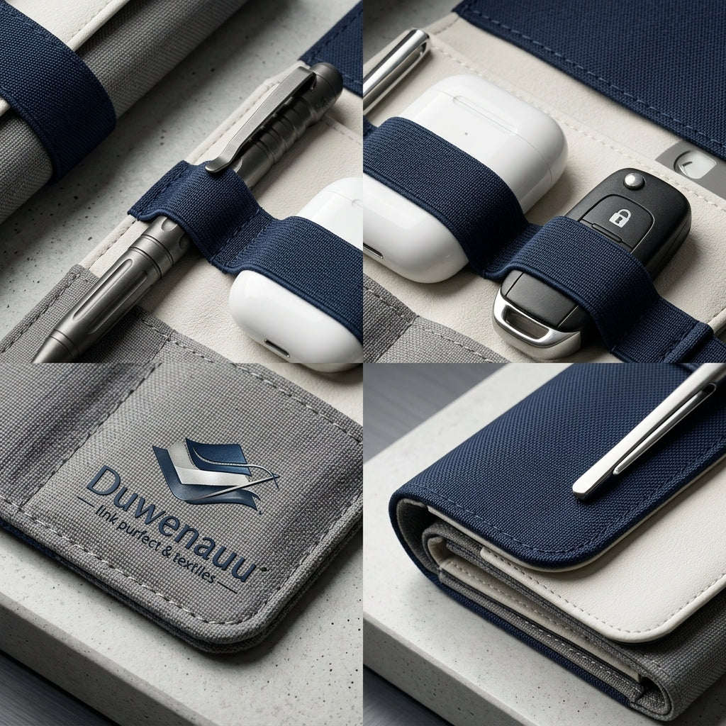Duwenauu™ FlexWrap Tech Organizer | Premium Roll-Up EDC Travel Pouch | Minimalist Cable Organizer & Accessory Wrap for Pens, Keys, Earbuds & Everyday Essentials