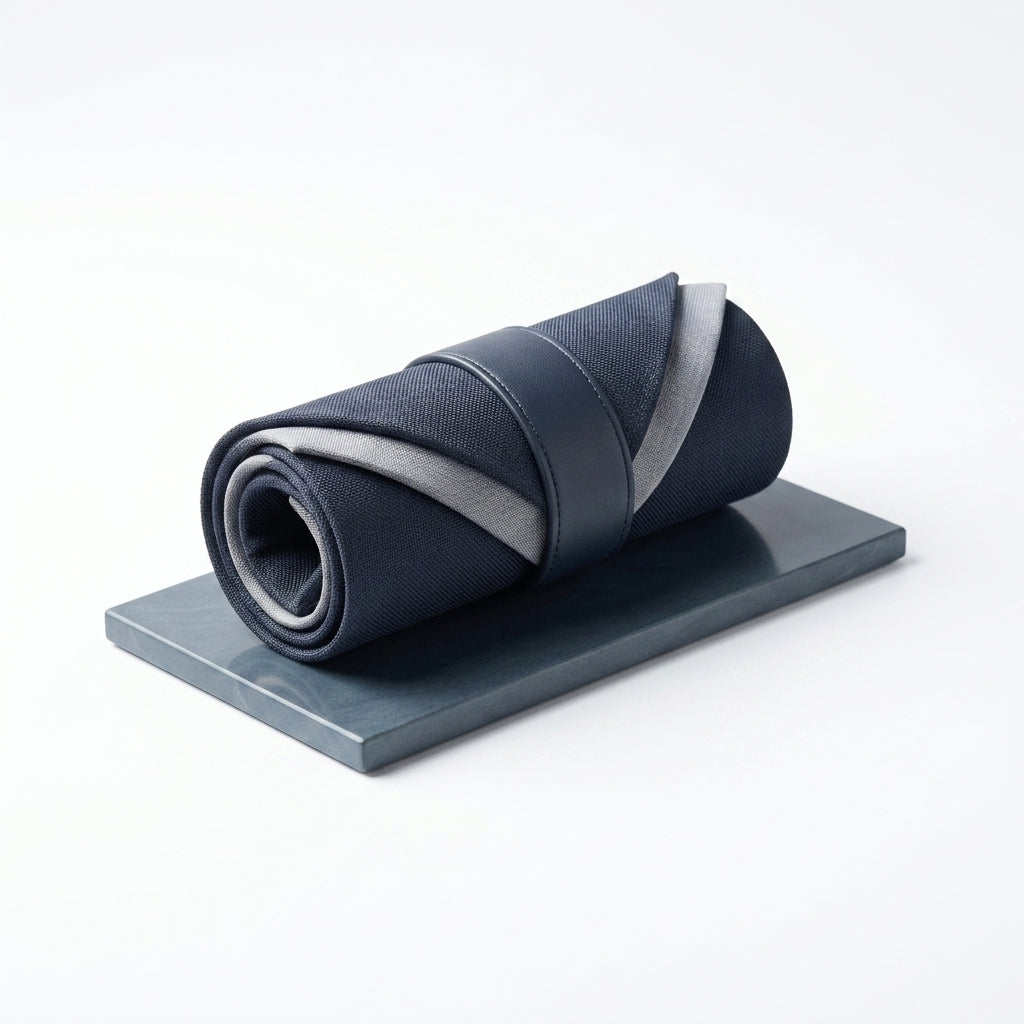 Duwenauu™ Premium Travel Tie Organizer Roll | Crease-Free Silk Scarf & Delicate Accessory Protector Wrap | Luxury Magnetic Roll-Up Storage Sleeve for Business & Travel | Dual-Layer Fine Textile Guard